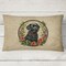 Edge Collections - 12" X 16" - Multicolor - Flowers Frame Throw Christmas Pillow Labrador Retriever 2386 - 1 Piece